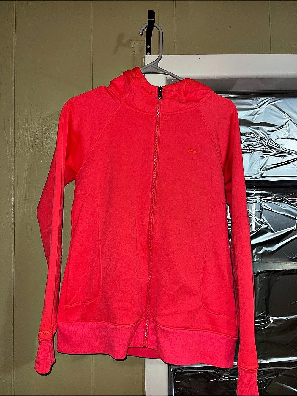 Under Armour Full-Zip Hoodie in Pink Like New
